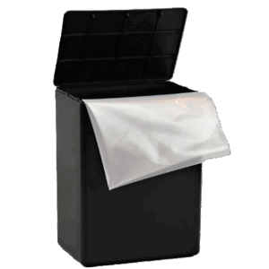 Black Temporary Container